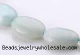 CAM41 13*18mm flat oval natural amazonite beads Wholesale