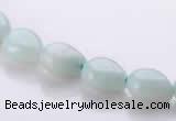 CAM44 8*10mm natural amazonite flat teardrop beads Wholesale