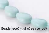 CAM46 10*14mm natural amazonite flat teardrop beads Wholesale