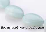 CAM49 flat teardrop 15*20mm natural amazonite beads Wholesale