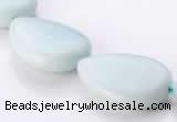 CAM51 natural amazonite 18*25mm flat teardrop beads Wholesale