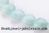 CAM54 heart 12*12mm natural amazonite gemstone beads Wholesale