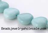 CAM55 heart natural amazonite 14*14mm gemstone beads Wholesale