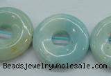 CAM653 15.5 inches 25mm donut amazonite beads wholesale