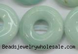 CAM654 15.5 inches 31mm donut amazonite beads wholesale