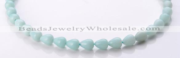 CAM66 8*10mm teardrop natural amazonite gemstone beads Wholesale