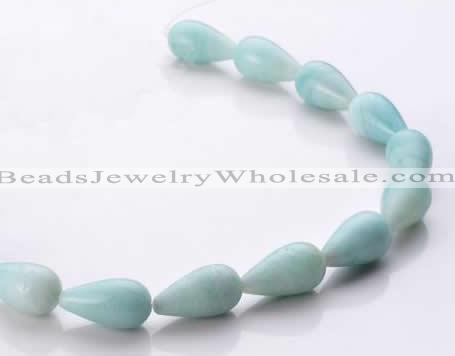 CAM69 natural amazonite 12*22mm teardrop beads Wholesale