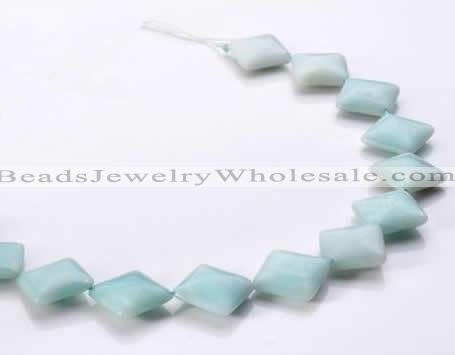 CAM72 7*18*18mm rhombic natural amazonite beads Wholesale