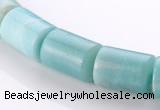 CAM76 13*15mm natural amazonite column gemstone beads Wholesale