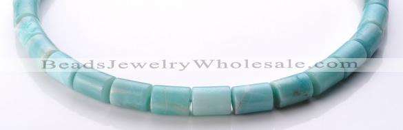 CAM76 13*15mm natural amazonite column gemstone beads Wholesale