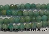 CAM811 15.5 inches 6mm faceted round Brazilian amazonite beads