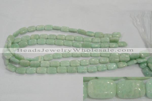 CAM852 15.5 inches 10*14mm rectangle natural Russian amazonite beads