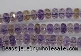 CAN15 15.5 inches 4*6mm faceted rondelle natural ametrine beads