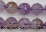 CAN154 15.5 inches 12mm faceted round natural ametrine beads