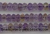 CAN158 15.5 inches 4*6mm faceted rondelle natural ametrine beads