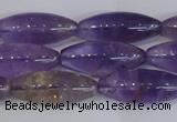 CAN178 15.5 inches 12*30mm rice natural ametrine gemstone beads