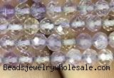 CAN210 15.5 inches 4mm round faceted ametrine beads wholesale