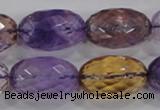 CAN22 15.5 inches 15*25mm faceted rice natural ametrine beads