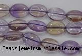 CAN47 15.5 inches 8*12mm oval natural ametrine gemstone beads