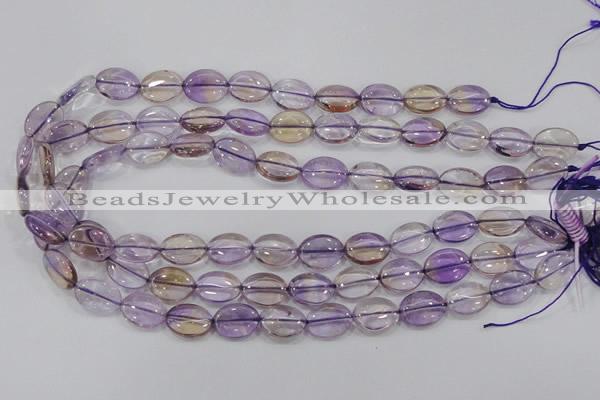 CAN47 15.5 inches 8*12mm oval natural ametrine gemstone beads