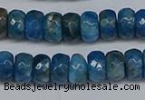 CAP529 15.5 inches 4*7mm faceted rondelle apatite gemstone beads