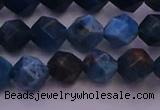 CAP562 15.5 inches 8mm faceted nuggets apatite gemstone beads