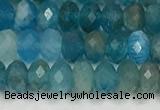 CAP624 15.5 inches 2.5*4mm faceted rondelle apatite beads