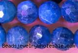 CAP659 15.5 inches 7mm faceted round apatite gemstone beads