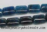 CAP69 15.5 inches 10*14mm rectangle dyed apatite gemstone beads