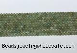 CAP708 15.5 inches 4mm round green apatite gemstone beads wholesale