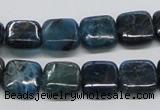 CAP72 15.5 inches 12*12mm square dyed apatite gemstone beads wholesale