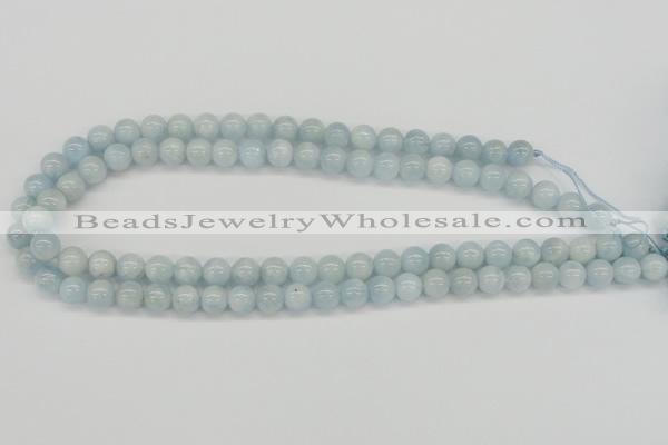 CAQ110 15.5 inches 10mm round A grade natural aquamarine beads