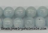 CAQ111 15.5 inches 12mm round A grade natural aquamarine beads