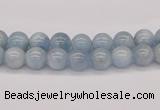 CAQ114 15.5 inches 4mm round AA grade natural aquamarine beads