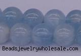 CAQ126 15.5 inches 14mm round AAA grade natural aquamarine beads