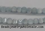 CAQ133 15.5 inches 6*6mm lantern natural aquamarine beads