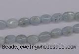 CAQ141 15.5 inches 6*8mm oval natural aquamarine beads wholesale