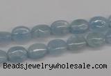 CAQ142 15.5 inches 8*10mm oval natural aquamarine beads wholesale