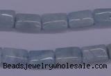 CAQ152 15.5 inches 8*12mm rectangle natural aquamarine beads