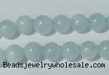 CAQ202 15.5 inches 10mm round natural aquamarine beads wholesale