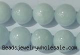 CAQ206 15.5 inches 16mm round natural aquamarine beads wholesale