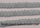 CAQ305 15.5 inches 4*7mm faceted rondelle natural aquamarine beads