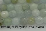 CAQ436 15.5 inches 6mm faceted round natural aquamarine beads