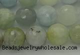 CAQ438 15.5 inches 10mm faceted round natural aquamarine beads