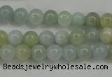 CAQ452 15.5 inches 6mm round aquamarine beads wholesale