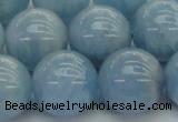 CAQ523 15.5 inches 14mm round AA grade natural aquamarine beads