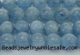 CAQ527 15.5 inches 6mm round AA+ grade natural aquamarine beads