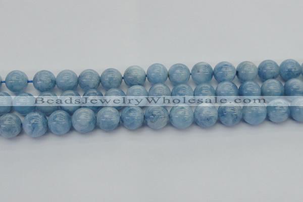 CAQ540 15.5 inches 14mm round AAA grade natural aquamarine beads