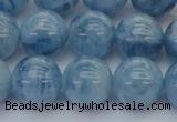 CAQ547 15.5 inches 12mm round AAAA grade natural aquamarine beads