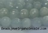 CAQ560 15.5 inches 6mm faceted round natural aquamarine beads